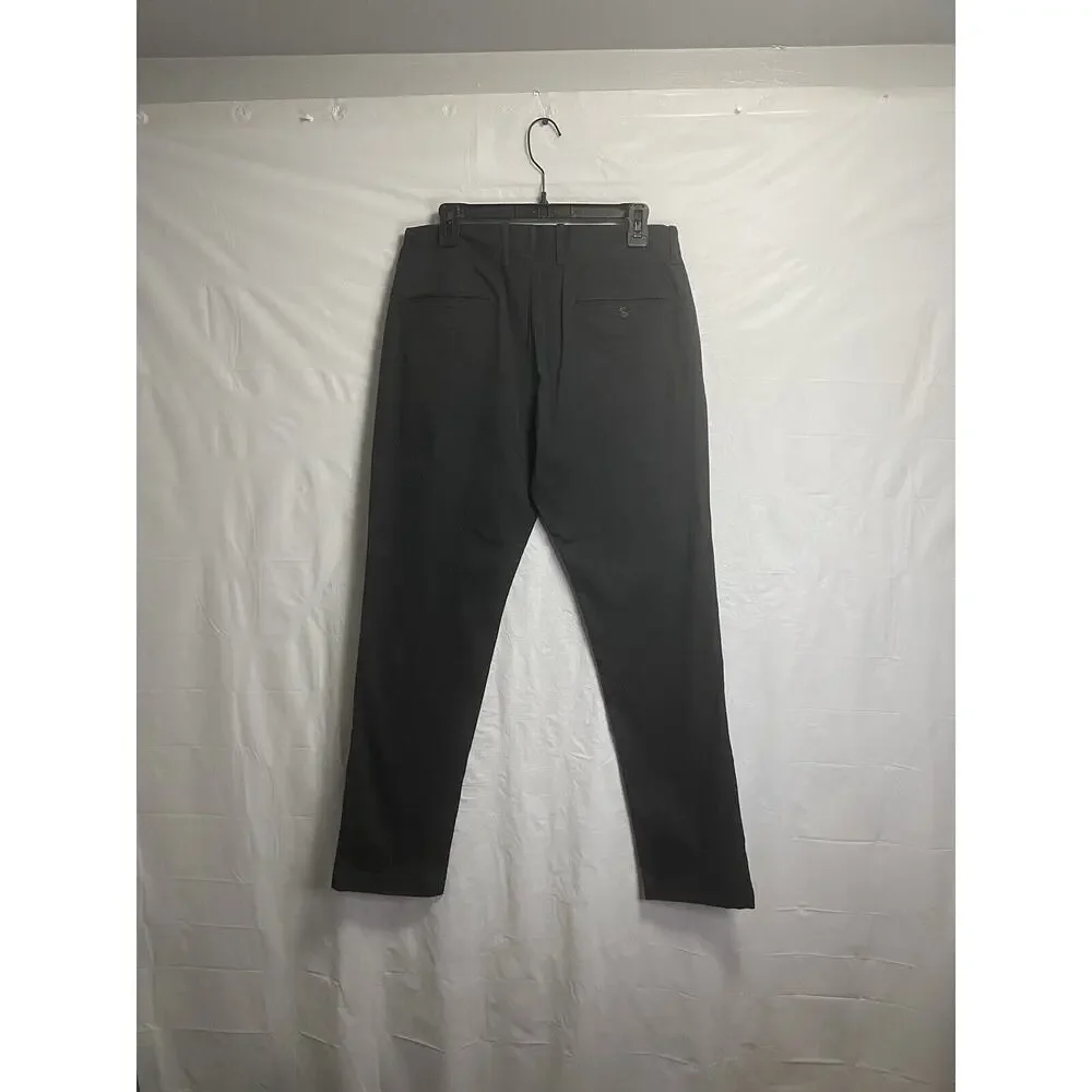 J. Crew Mens Flex Straight Pants‎ Chino Flat Front Stretch Green Cotton Sz 31x32